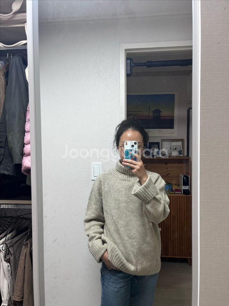 (새상품)울100 셀린니트 터틀넥니트 고비 더캐시미어--3