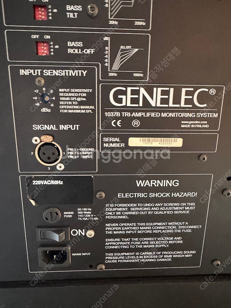 [판매] 제네렉 1037B, 1038AC(센터스피커) 스피커 판매--3