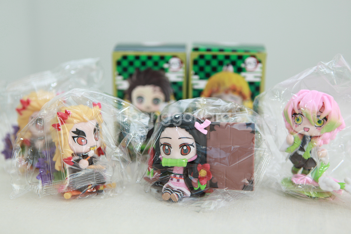 귀멸의칼날 미니 피규어 렌고쿠/네즈코/미츠리 3종--0