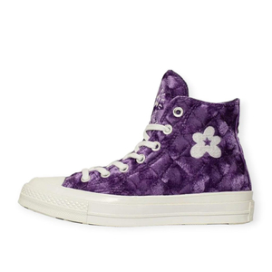 컨버스 척 하이70s X 골프 르 플레르 퀼티드 벨벳 퍼플 하이탑 290mm 이미지