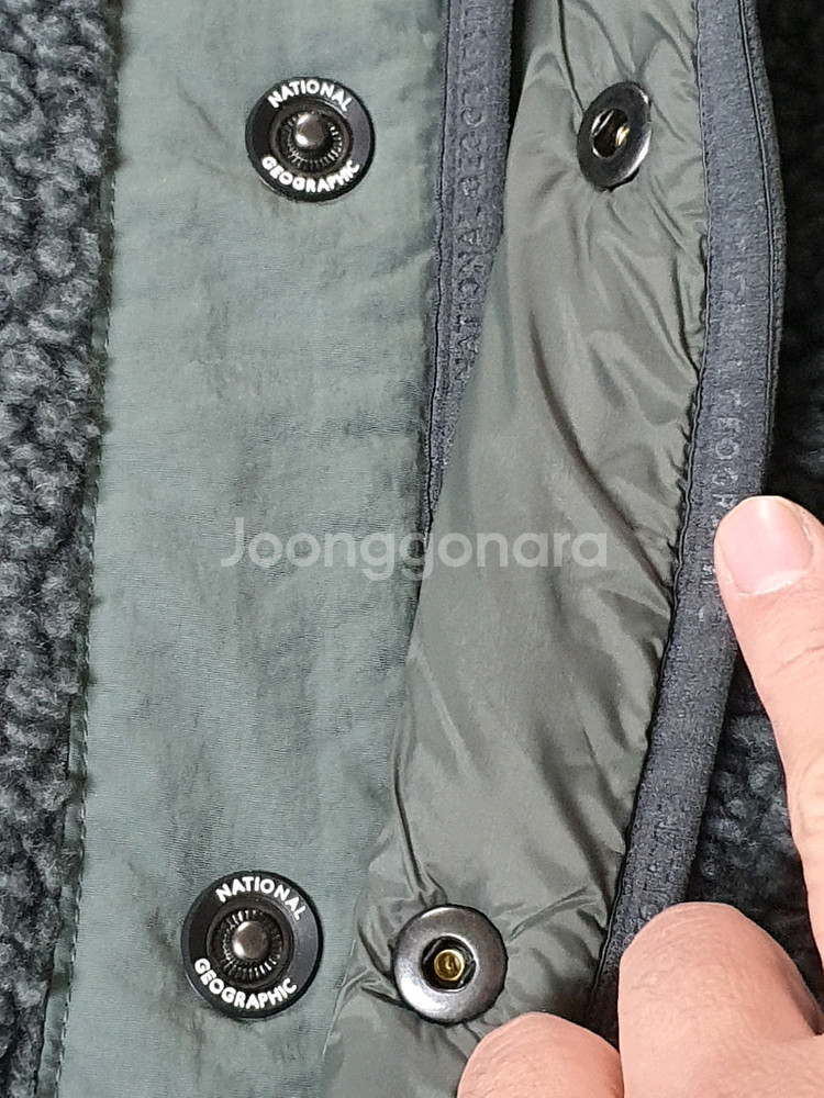 NATIONAL GEOGRAPHIC 내셔널 지오그래픽 라운드카라 뽀글이 봄버--5