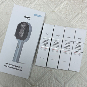 클럭 두피마사지기 + 앰플 4개