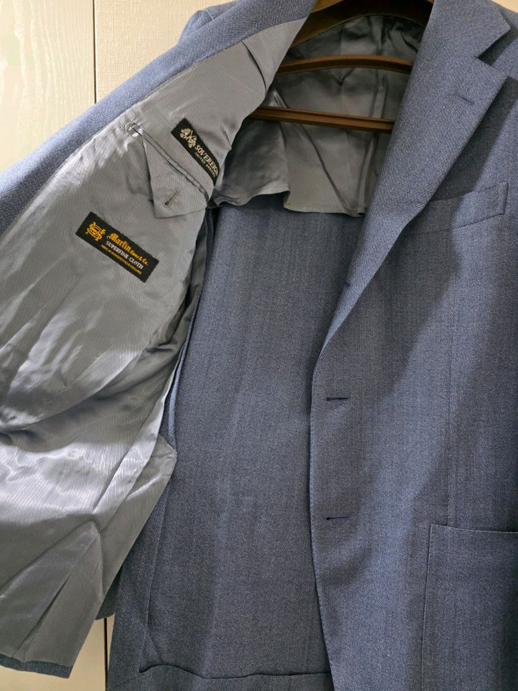 소버린 마틴앤선즈 블루 울 트위드 스포츠코트 / (클래식마켓 맨온더분 수트서플라이 링자켓 제이프레스)--5