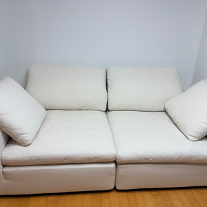 까사미아 캄포플러스 클래식 3인소파 화이트