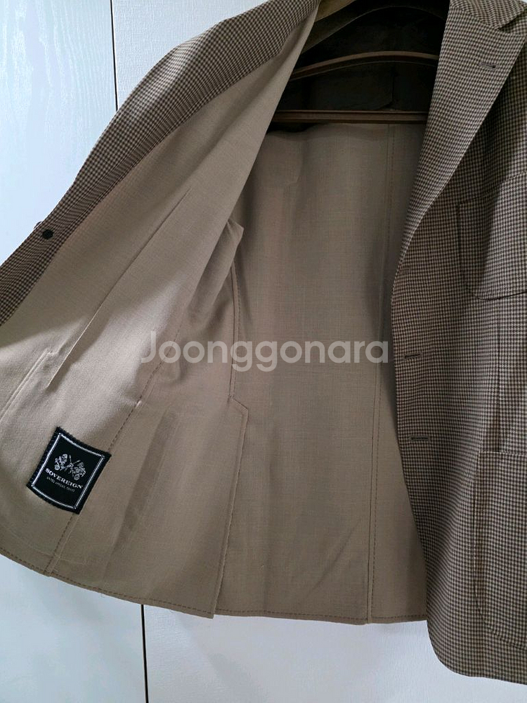 소버린 베이지x브라운 건클럽 체크 스포츠코트 / (라르디니 볼리올리 루비암 링자켓 빔즈)--5