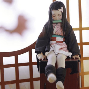 [새제품] 귀멸의칼날 어린이 네즈코 코스프레 풀세트 판매합니다! 이미지