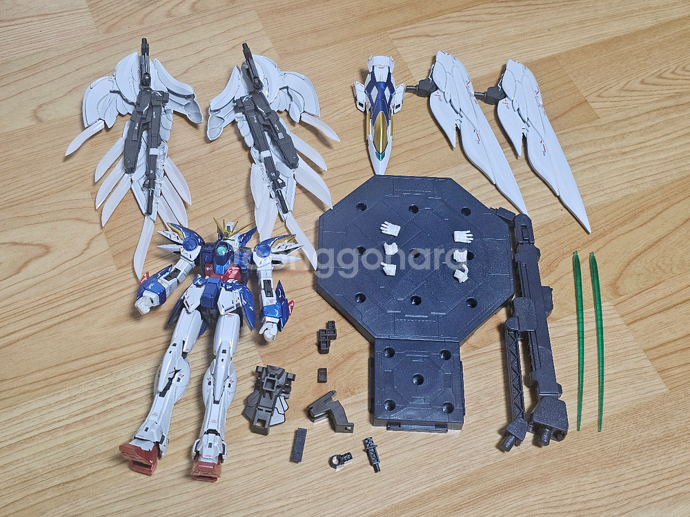 건담 프라모델 mg 윙 제로 버카 티타늄 피니쉬 가조립--6
