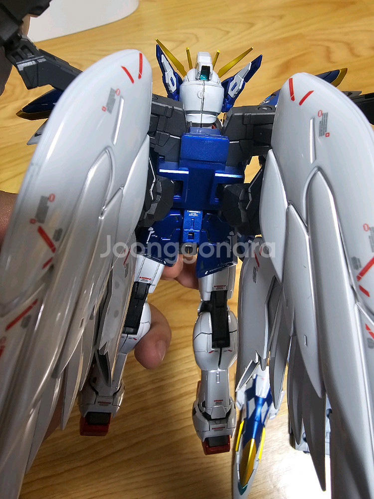 건담 프라모델 mg 윙 제로 버카 티타늄 피니쉬 가조립--4