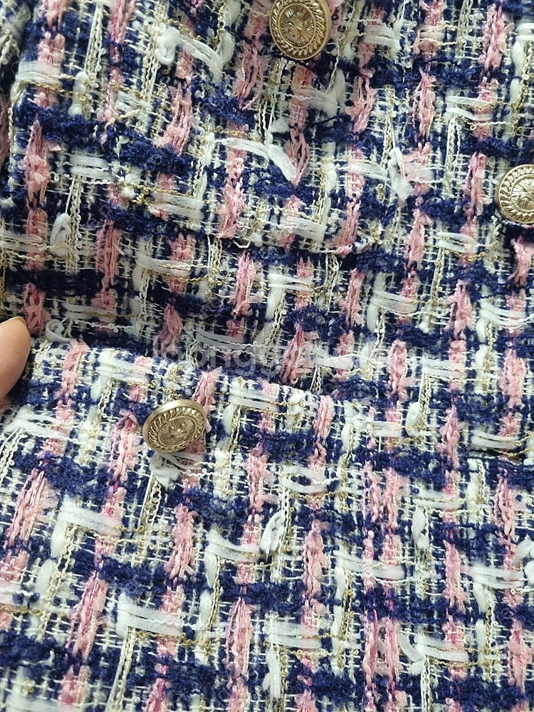 바이씨니 로마 트위드 네이비색상--1