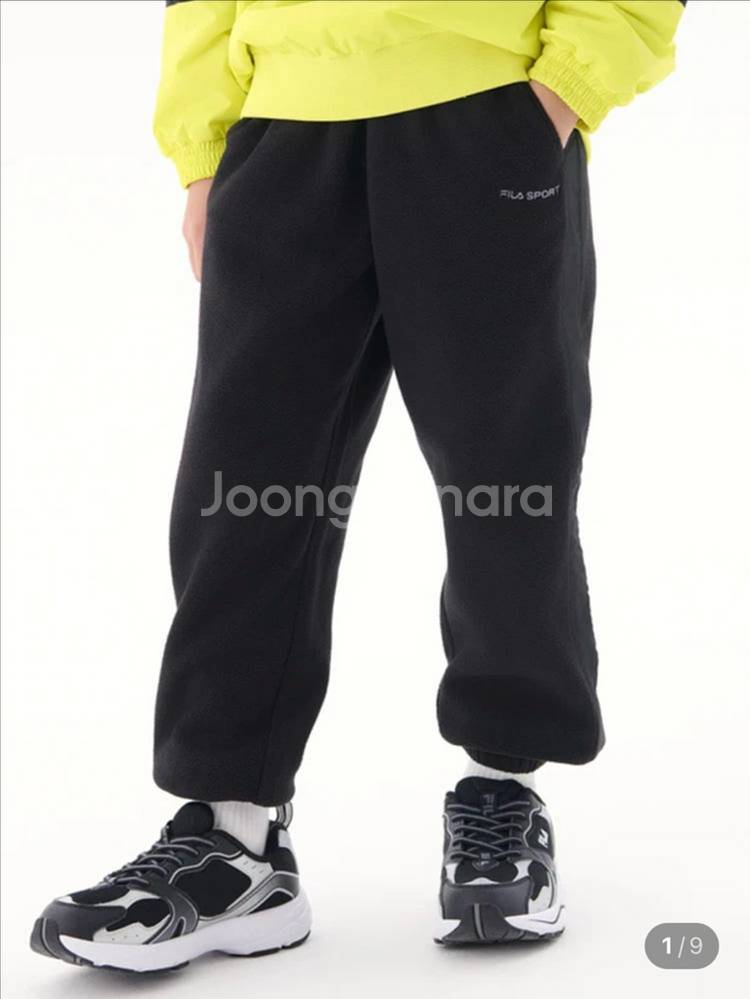 휠라키즈 후리스 조거팬츠 130--0