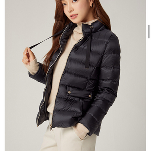 클라비스 여성 패딩 점퍼 블랙 (오리털 경량)