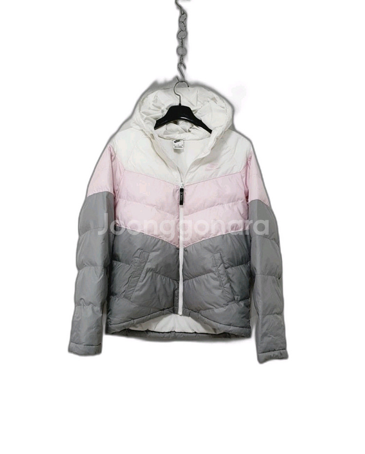 NIKE 나이키 캐주얼 쓰리톤 후드 패딩--0