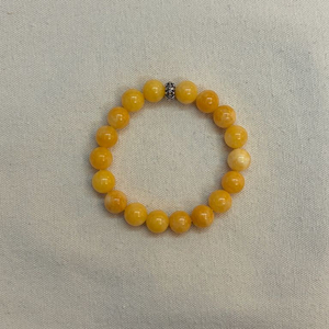 옐로우 제이드 비즈 팔찌