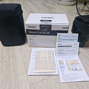 시그마 50mm F1.4 DG DN Art 렌즈 소니 fe 보증 28년 4월
