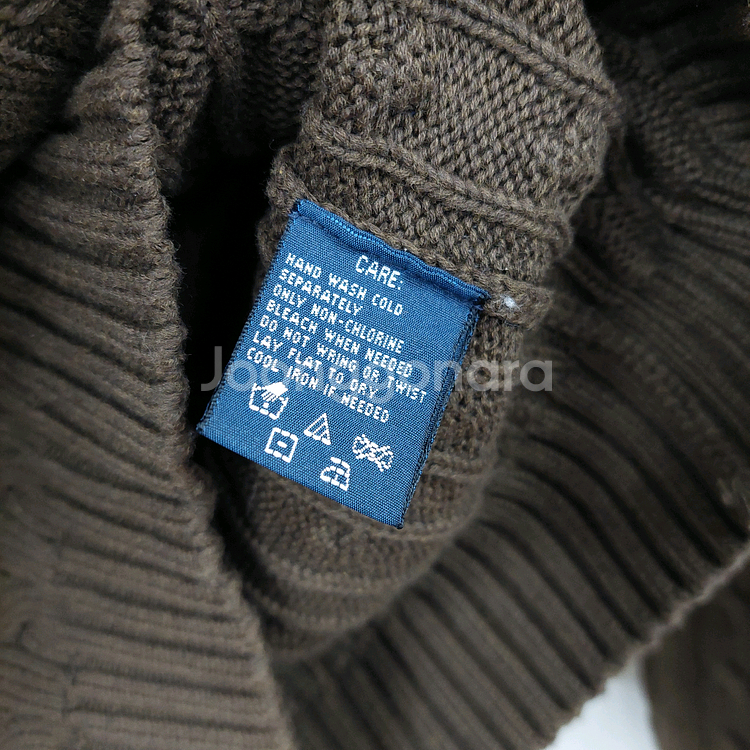 폴로랄프로렌 브이넥 케이블니트--5