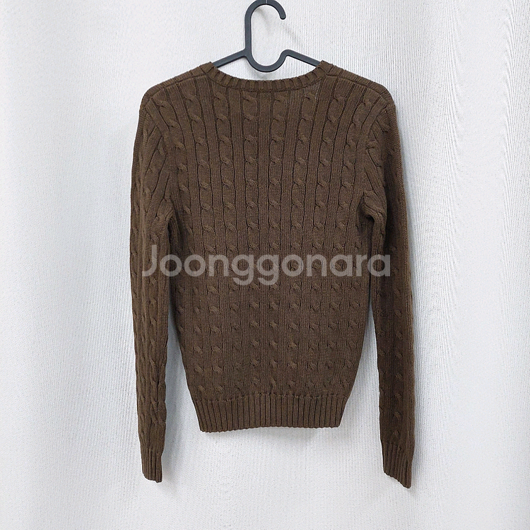 폴로랄프로렌 브이넥 케이블니트--4