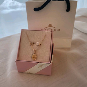 14k 로즈 골드 목걸이