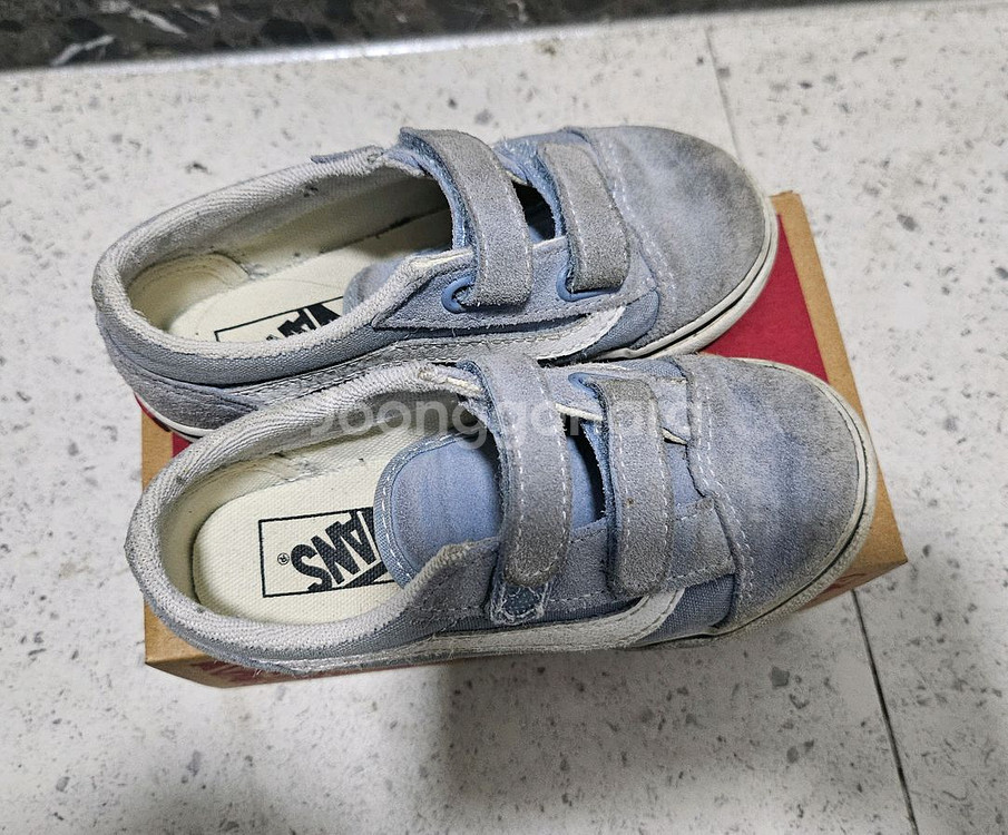 반스 키즈 올드스쿨 벨크로 160 더스티블루--0