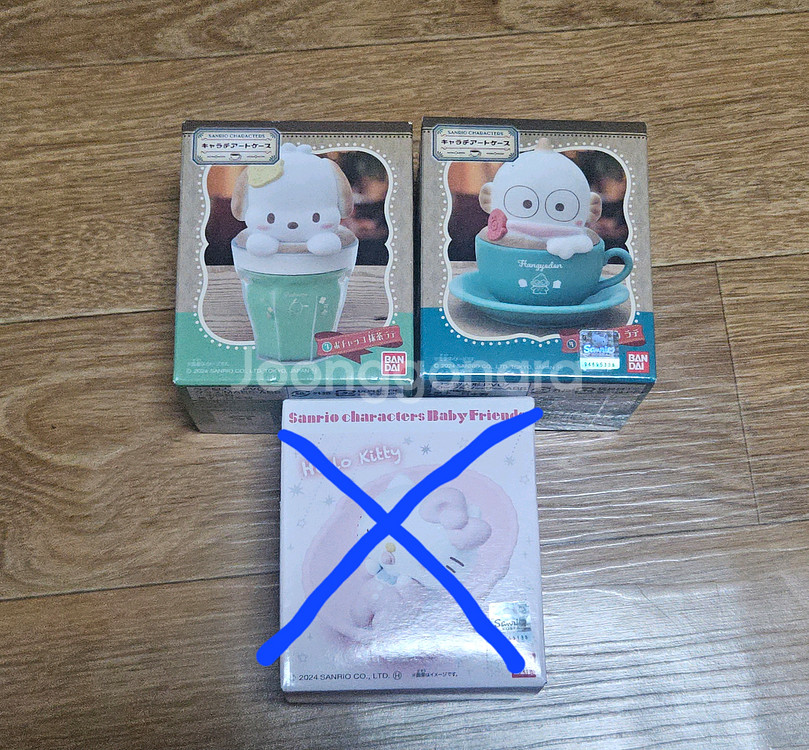 산리오 반다이 라떼아트 한교동 포차코 피규어 굿즈--0