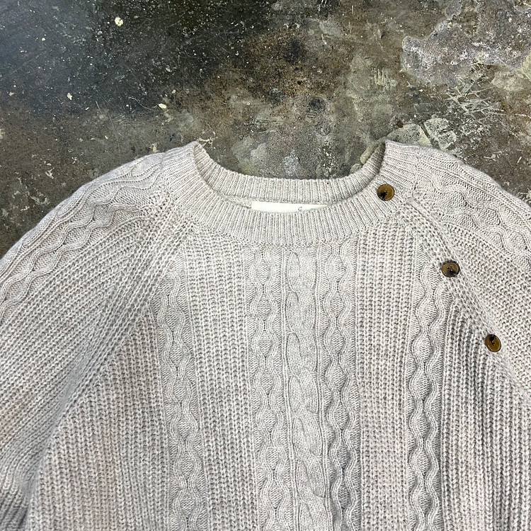 F) 지컷 케이블 니트 스웨터--1