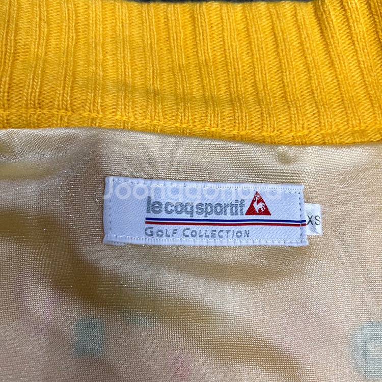 XS) 르꼬끄 골프 방풍 니트 집업 조끼 베스트 여성 골프웨어 골프 의류--2