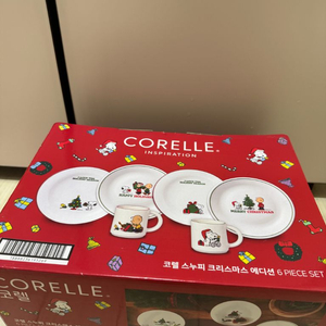 코렐 스누피 크리스마스 6피스 세트