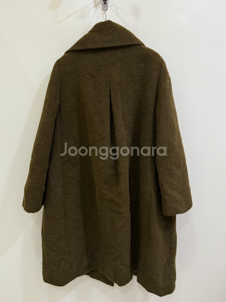 한섬 마인 모직 카키 코트 정품--3