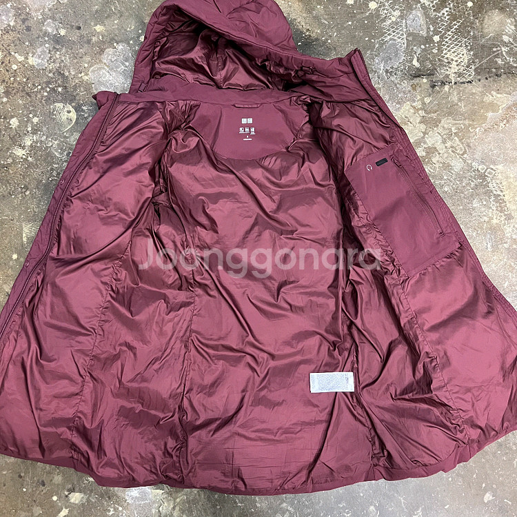 M) 유니클로 울트라 라이트 다운 하프패딩 점퍼 경량패딩--5