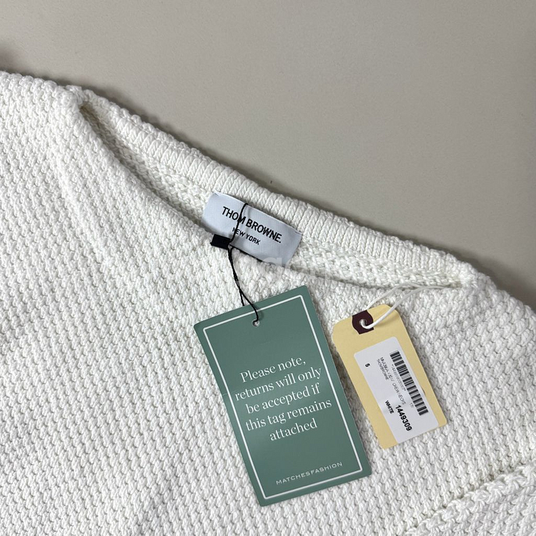 [새상품/5]톰브라운 스트라이프 시드 스티치 니트--1