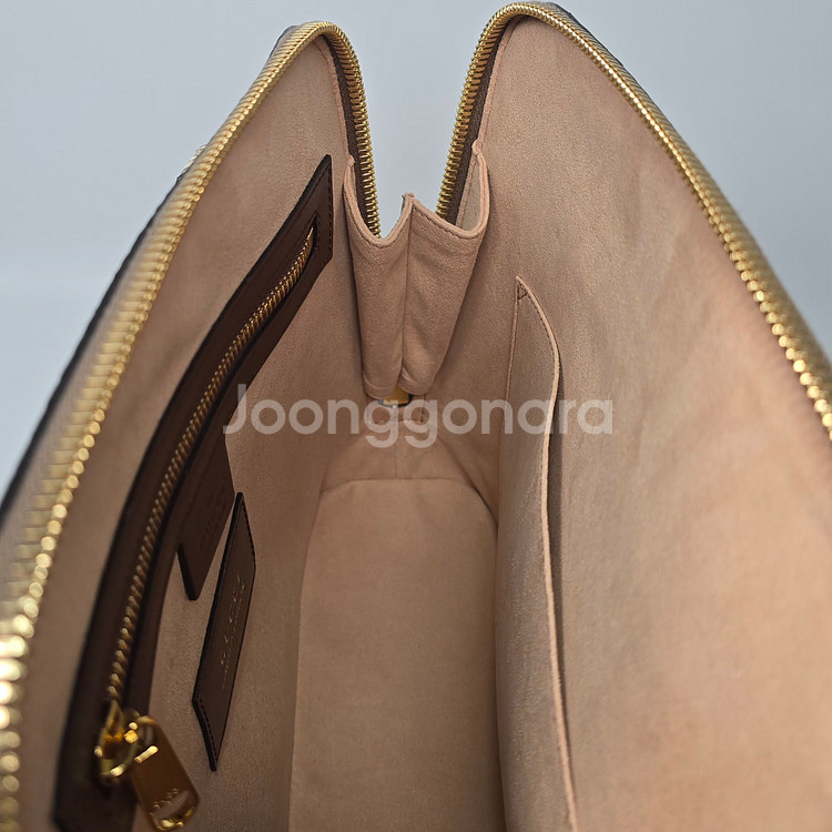 구찌 스몰 레더 파이톤 트리밍 홀스빗 1955 탑 핸들 토트 겸 숄더백--7