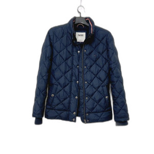 TOMMY HILFIGER 타미 힐피거 여성 아가일엠보싱 패딩