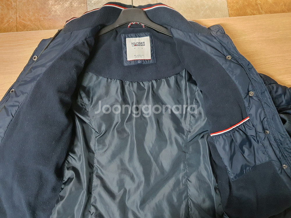 TOMMY HILFIGER 타미 힐피거 여성 아가일엠보싱 패딩--5