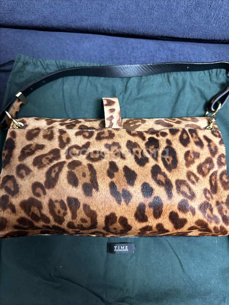 타임 레오파드 송치 가방--1
