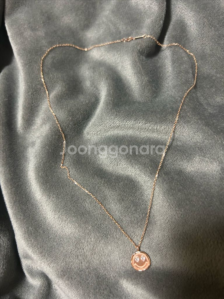 14k 스마일 코인 목걸이--1