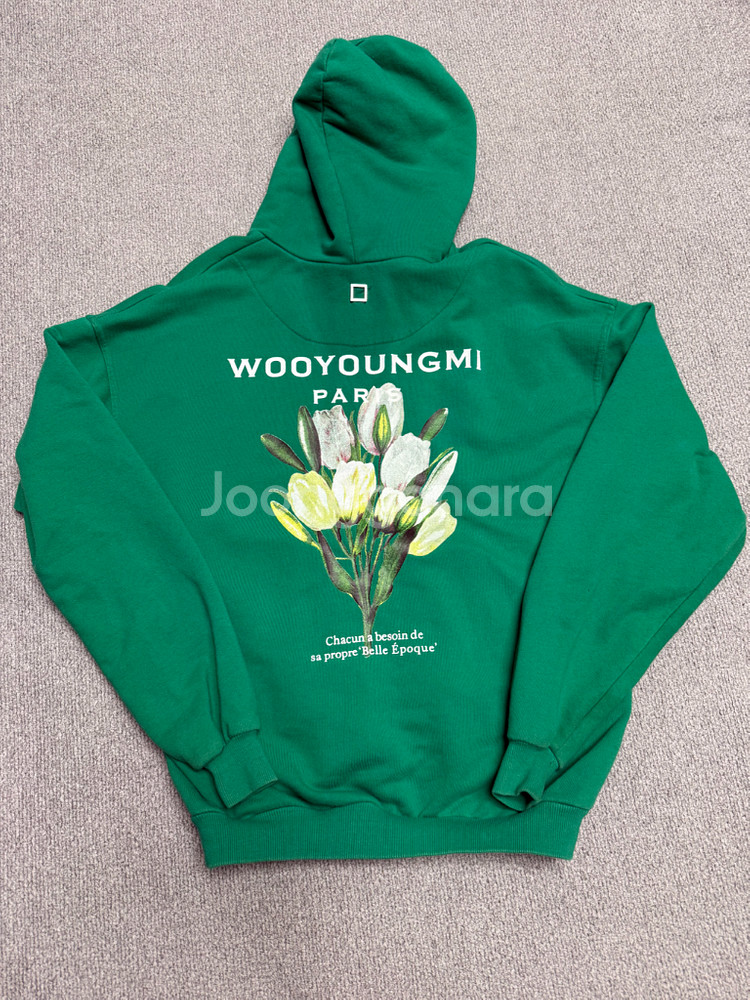 우영미 백로고 후드티(정품)--1