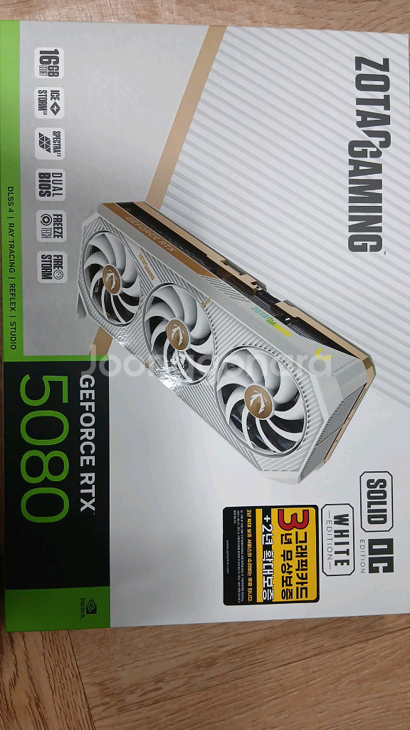 미개봉 조텍 RTX 5080 그래픽카드 솔리드 oc--0
