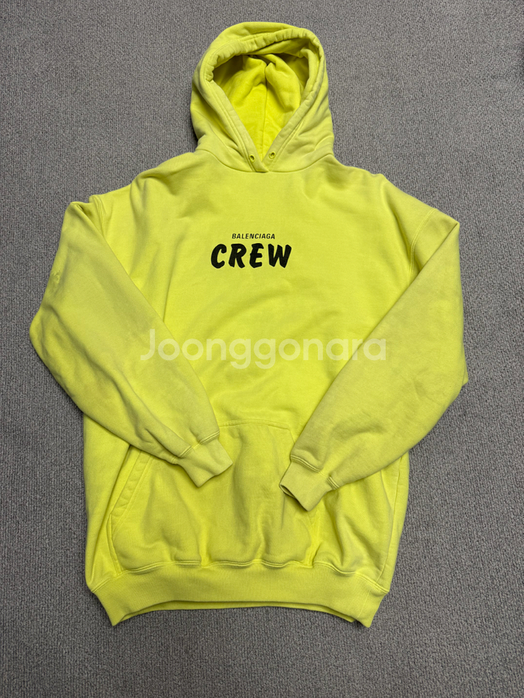 발렌시아가 크루 후드티(정품)--0