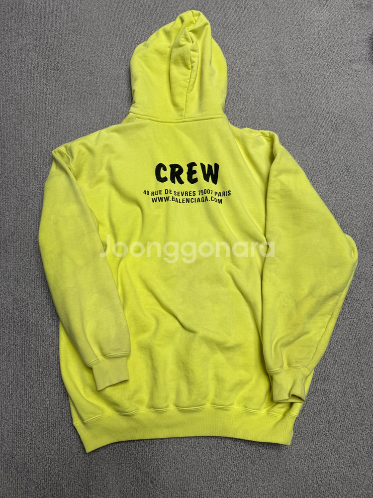발렌시아가 크루 후드티(정품)--1