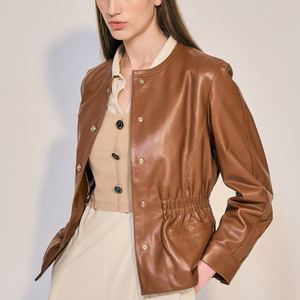 오브제 램스킨 자켓 새상품