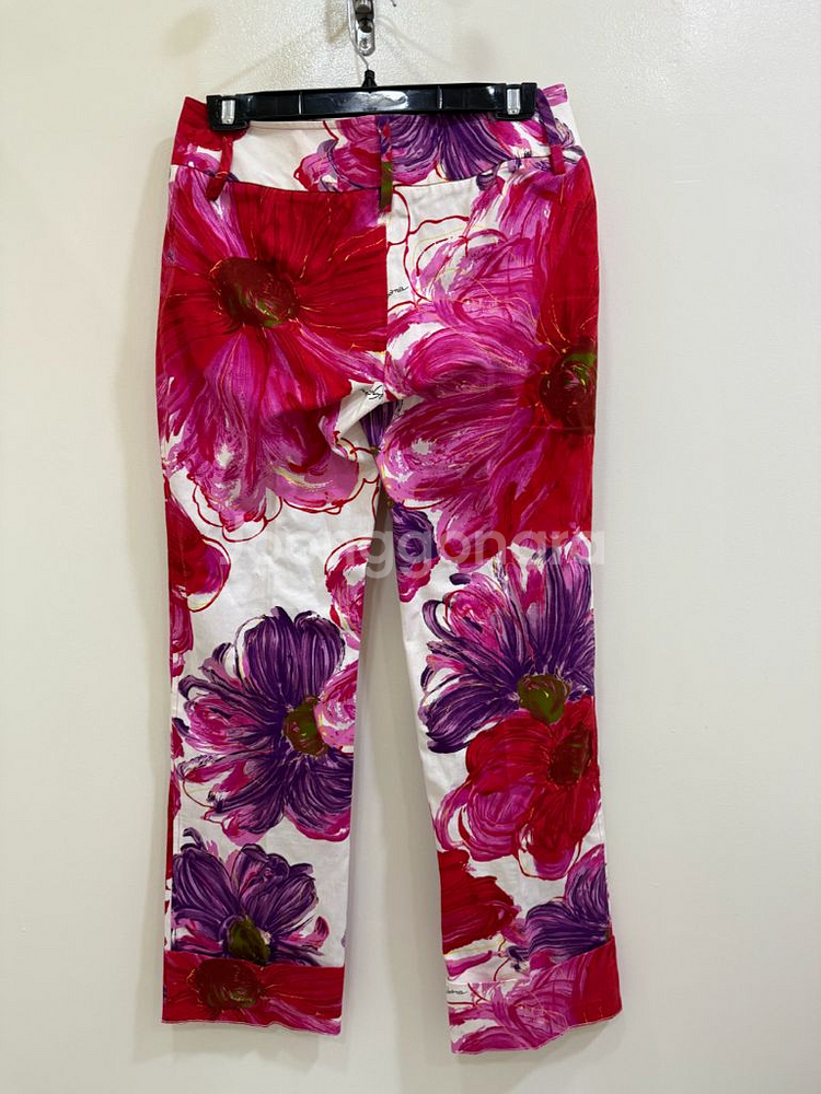 돌체앤가바나 플라워 팬츠 정품--1