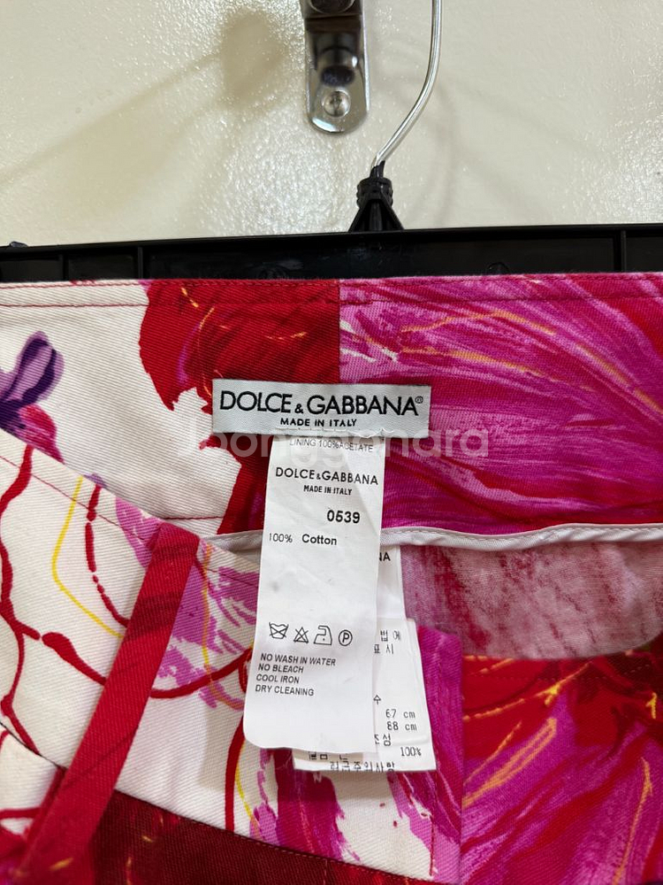 돌체앤가바나 플라워 팬츠 정품--2