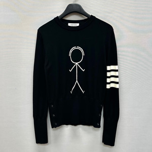 톰브라운 인타르시아 사선완장 울 니트 ( 77 )