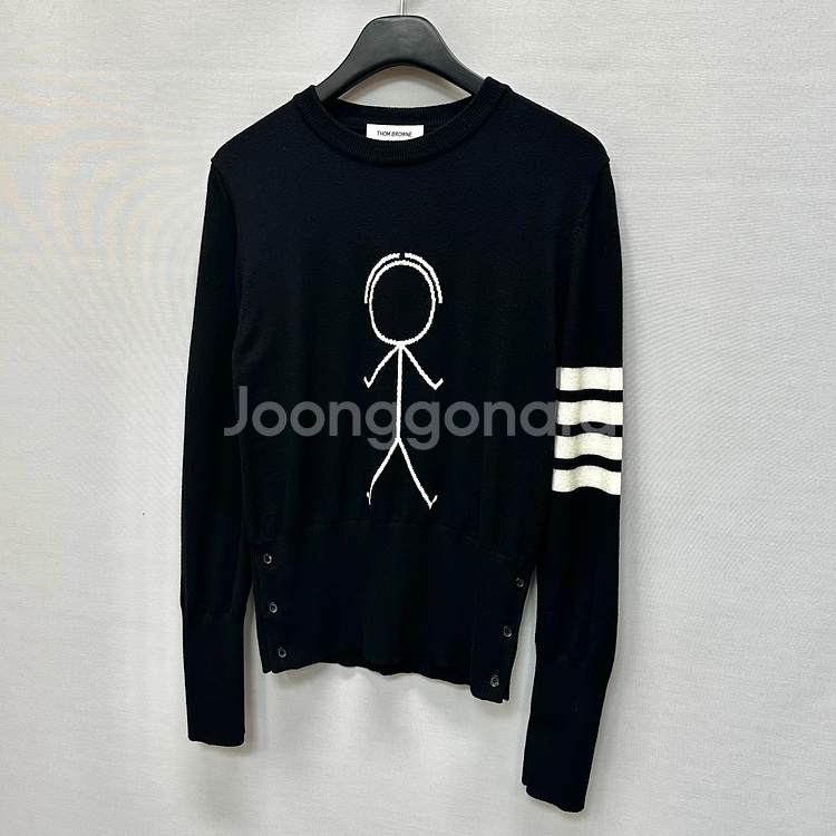 톰브라운 인타르시아 사선완장 울 니트 ( 77 )--2