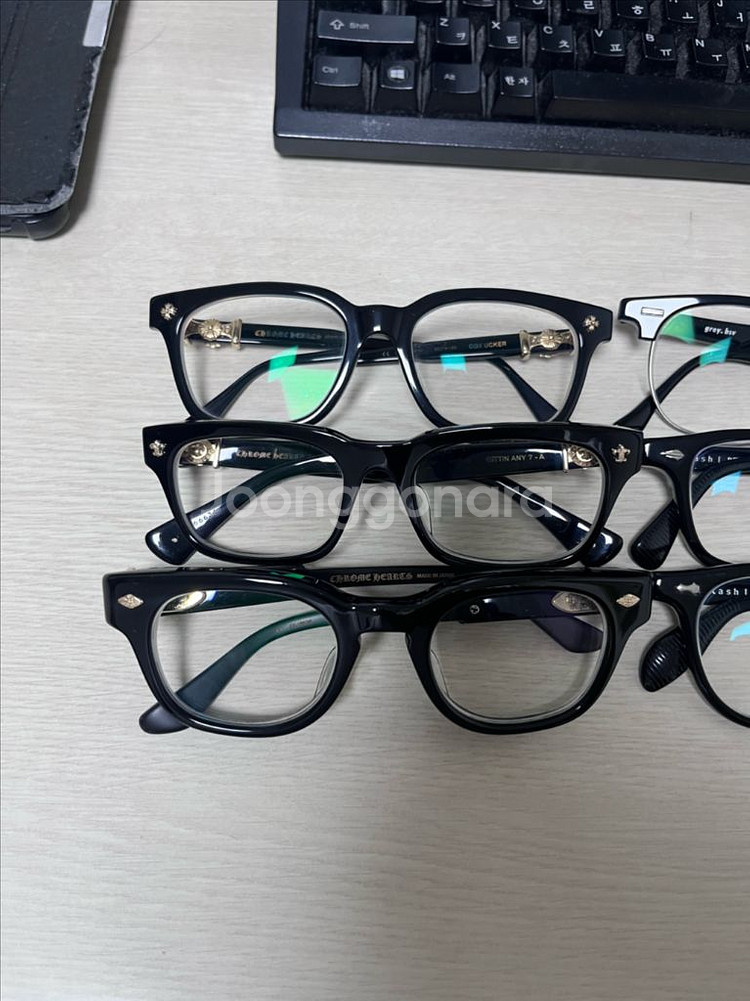 크롬하츠 페이크미 래쉬 디프레임 안경--1