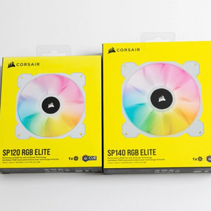 커세어 iCUE SP120, SP140 RGB ELITE 화이트 쿨러
