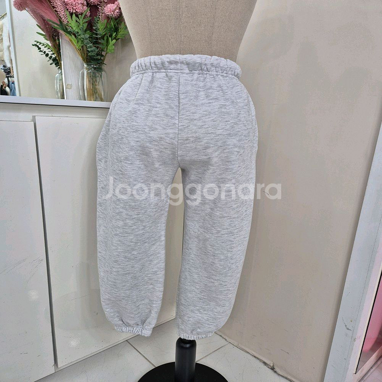 기모 밴딩 조거 팬츠 (백염)--5