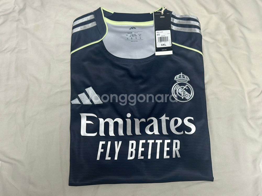 [3XL] 25-26 레알마드리드 어웨이 반팔 셔츠 (새상품)--2
