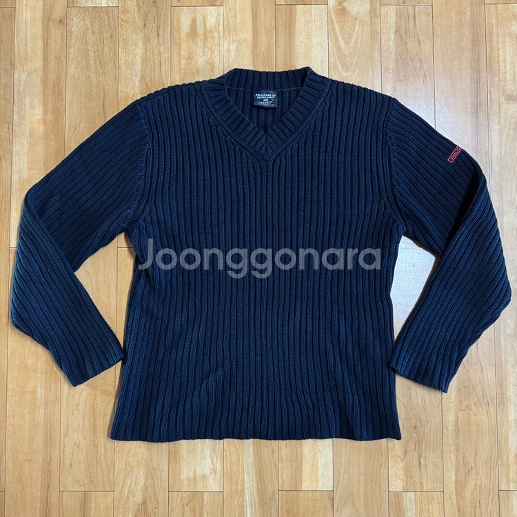 폴로 진스 남성 브이넥 니트 블랙 XL--5