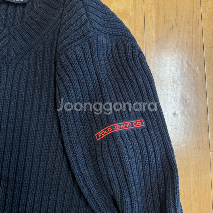 폴로 진스 남성 브이넥 니트 블랙 XL--9
