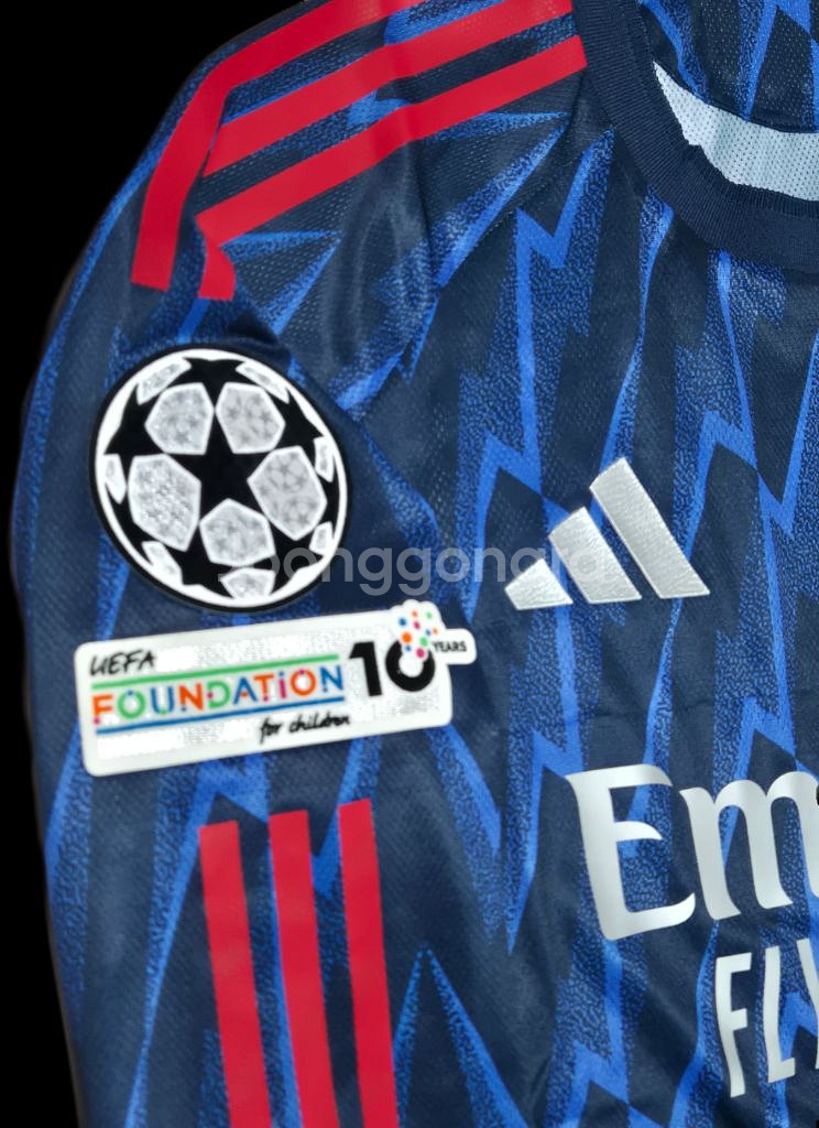 25 26 아스날 어웨이 사카 긴팔 유니폼 L 어센틱--3